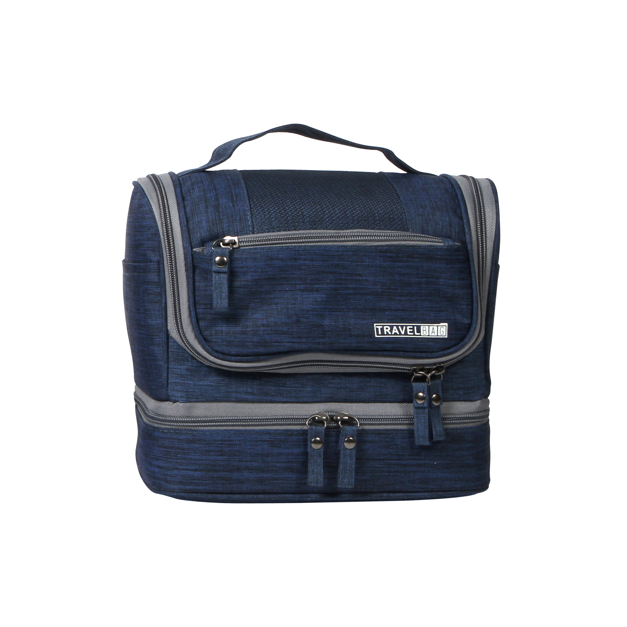 BOLSA MULTIUSOS DOBLE, DESPLEGABLE CON COMPARTIMENTOS Y GANCHO E571